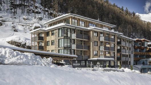 The new apartment hotel in the Ötztal valley was constructed within seven months.