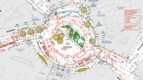 Construction plan of the Michaelerplatz